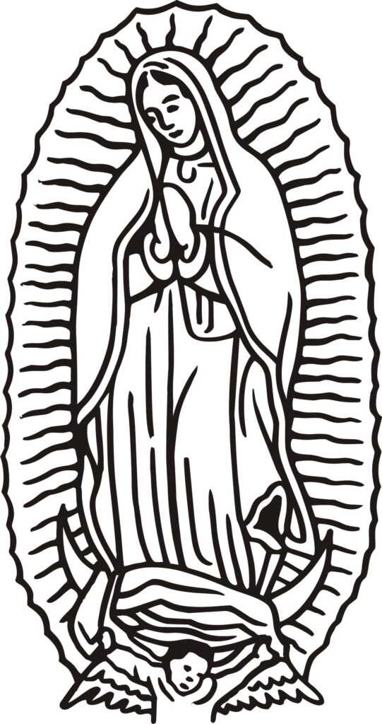 Virgen de Guadalupe Dibujo - Descargar y Ver dibujos